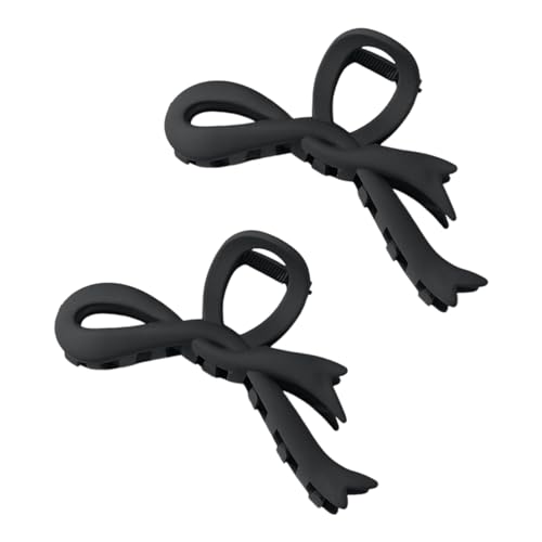 Haarspange Gedreht 2PCS Bogen Streamer Haar Temperament Frauen Haarnadel Haar Zubehör Stirnband Streamer Haarspangen Damen Klein Metall (A, One Size) von DYKeWei