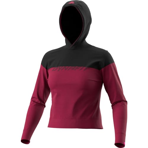 DYNAFIT Damen 24/7 Drirelease Hoody W Sweatshirt, Beet Red Black Out/0910, M von DYNAFIT