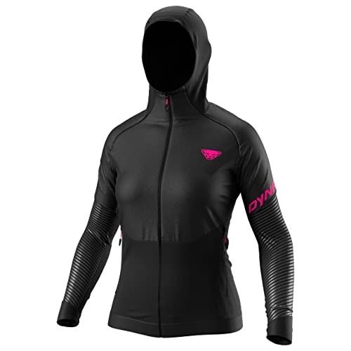 DYNAFIT Damen Alpine Reflective Jacke, black out pink glo-911, L von DYNAFIT