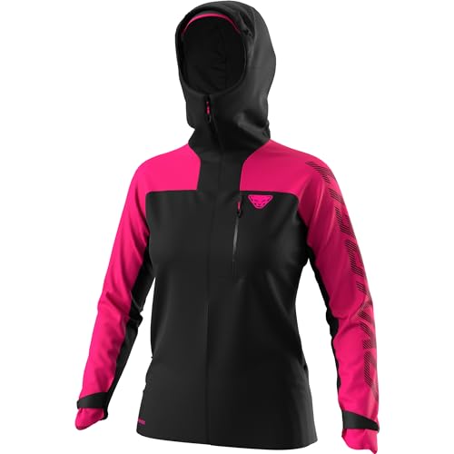 DYNAFIT Damen Elevation GTX Jacke, black out flamingo, M von DYNAFIT