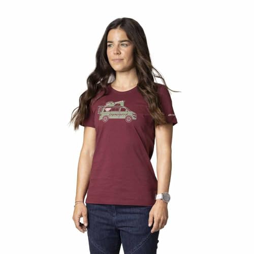 DYNAFIT Damen Graphic CO T-Shirt, burgundydynavan, M DYNAFIT Damen Graphic CO T-Shirt, burgundydynavan, M von DYNAFIT