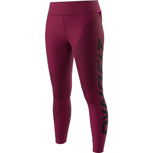 DYNAFIT Damen Ultra Graphic Lon W Tights, Beet Red/0910, XS von DYNAFIT