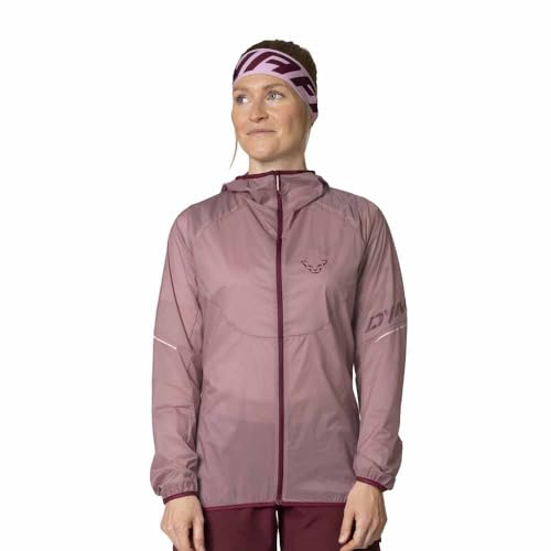 DYNAFIT Damen Vertical Wind 72 Jacke, mokarosa, L von DYNAFIT