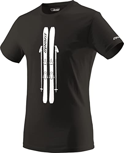 DYNAFIT Graphic Cotton Kurzarm T-Shirt Herren schwarz Größe EU 52 2021 Kurzarmshirt, XL von DYNAFIT