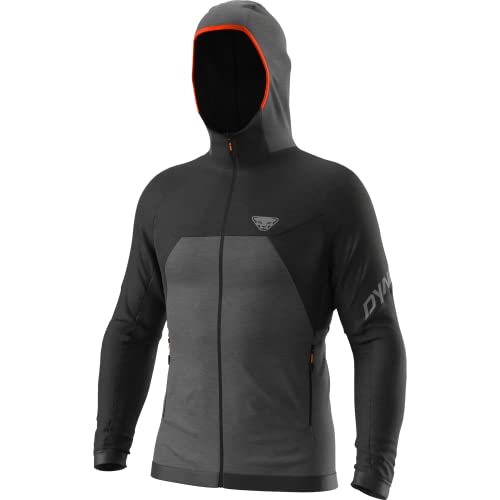 DYNAFIT M Tour Wool Thermal Hoody Colorblock-Grau-Schwarz - Merino Warme vielseitige Herren Thermal Jacke, Größe XL - Fa von DYNAFIT