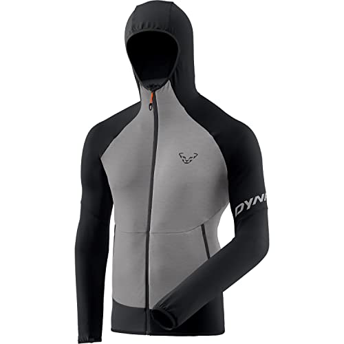 DYNAFIT M Transalper Light Polartec Hoody Colorblock-Grau-Schwarz - Polartec Leichter atmungsaktiver Herren Polartec M von DYNAFIT