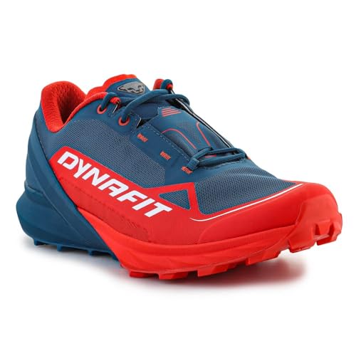 Dynafit M Ultra 50 Colorblock-Blau-Rot - Bequemer technischer Herren Trailrunningschuh, Größe EU 44 - Farbe Dawn - Petro von Dynafit