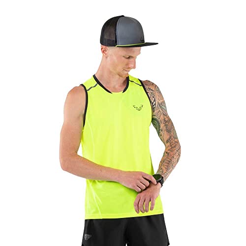 DYNAFIT M Vertical 2.0 Tank Gelb - Atmungsaktives leichtes Herren Tanktop, Größe M - Farbe Neon Yellow von DYNAFIT