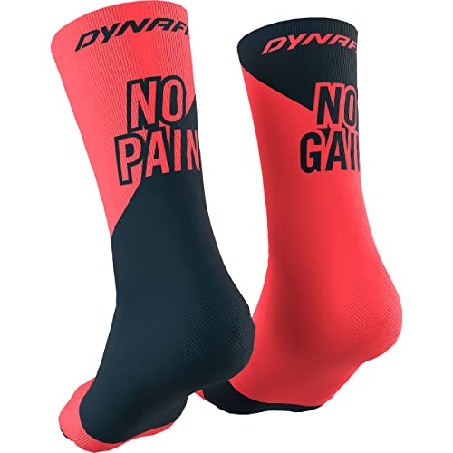 DYNAFIT No Pain No Gain Socken, Fluo coral-6081, EU 35-38 von DYNAFIT