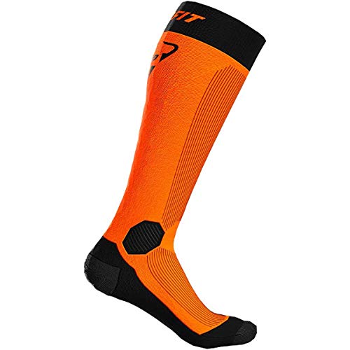 DYNAFIT Tour Warm Merino Socks Orange, Merino Socken, Größe 43 - 46 - Farbe Shocking Orange von DYNAFIT