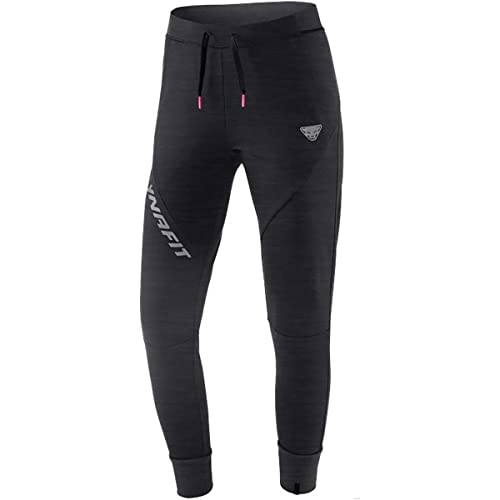 DYNAFIT W 24/7 Track Pants Schwarz - Bequeme sportliche Damen Drirelease Baumwoll Jogginghose, Größe 38 - Farbe Black O von DYNAFIT