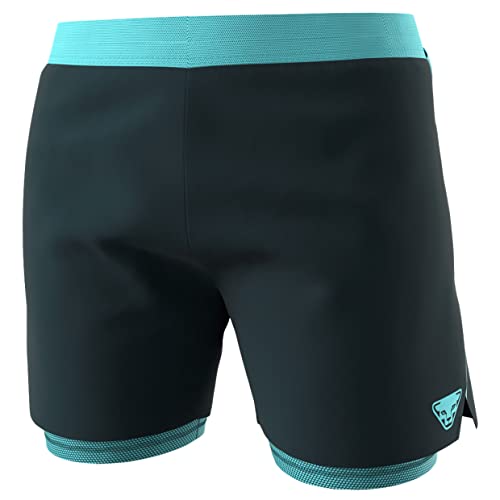 DYNAFIT W Alpine Pro 2in1 Shorts Blau - Komfortable elastische Damen 2-in-1 Laufshorts, Größe M - Farbe Blueberry - Mari von DYNAFIT