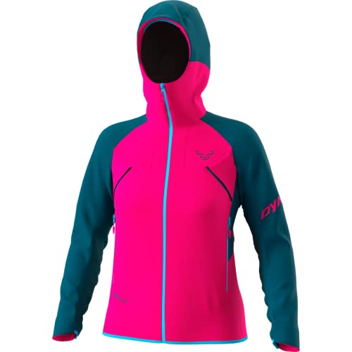 DYNAFIT W Transalper Gore-tex Jacket Colorblock-Blau-Pink - Gore-Tex Packbare wasserdichte Damen Gore-Tex Jacke, Größe von DYNAFIT