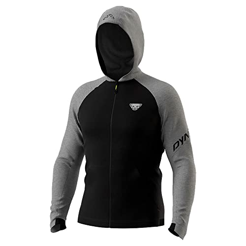 Dynafit M 24/7 Polartec Zip Hoody Colorblock-Grau-Schwarz - Polartec Funktionale bequeme Herren Fleece Jacke, Größe M - von DYNAFIT