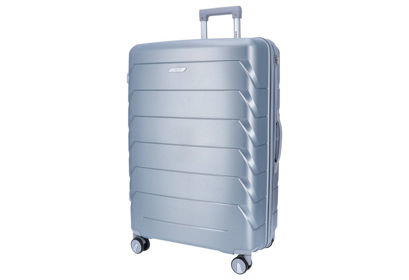 DYX Koffer DYX 4 Rollen Trolley L 75 cm Washington silber, 4 Rollen Rollen DYX Koffer DYX 4 Rollen Trolley L 75 cm Washington silber, 4 Rollen Rollen von DYX
