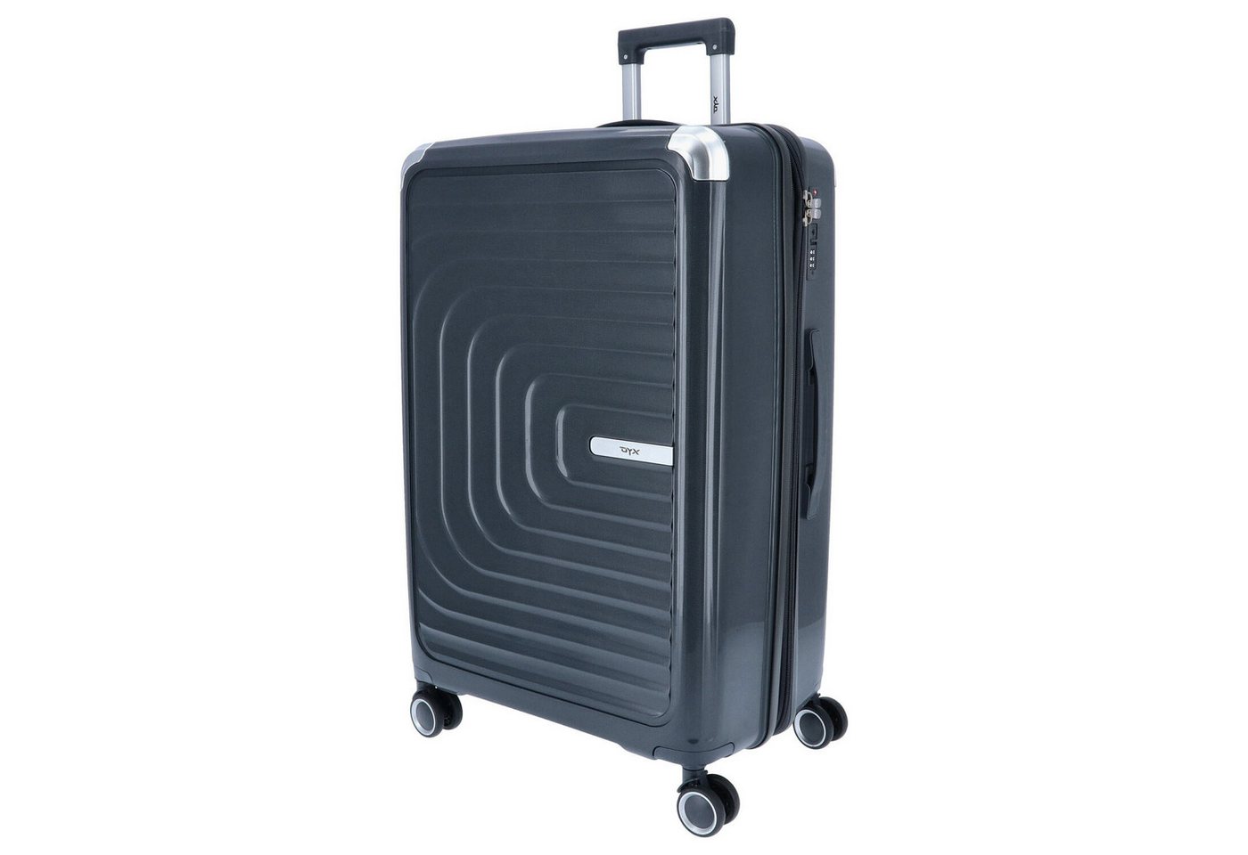 DYX Koffer DYX 4 Rollen Trolley L 76 cm Barcelona grau, 4 Rollen Rollen DYX Koffer DYX 4 Rollen Trolley L 76 cm Barcelona grau, 4 Rollen Rollen von DYX