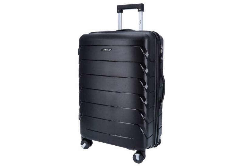 DYX Koffer DYX 4 Rollen Trolley M 65,5 cm Washington schwarz, 4 Rollen Rollen von DYX
