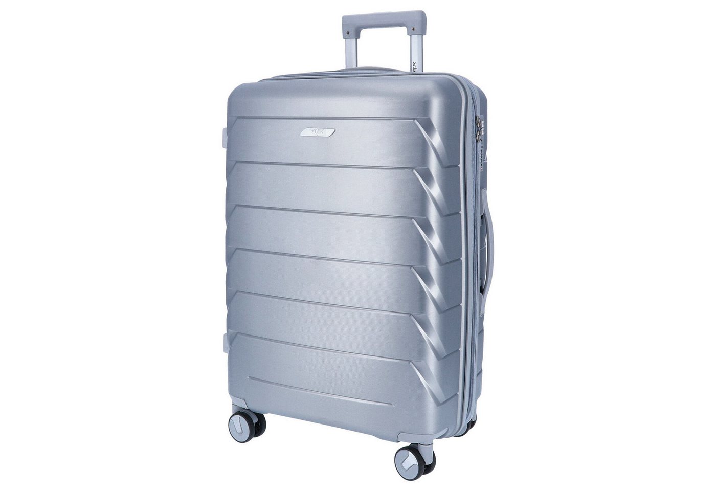 DYX Koffer DYX 4 Rollen Trolley M 65,5 cm Washington silber, 4 Rollen Rollen DYX Koffer DYX 4 Rollen Trolley M 65,5 cm Washington silber, 4 Rollen Rollen von DYX