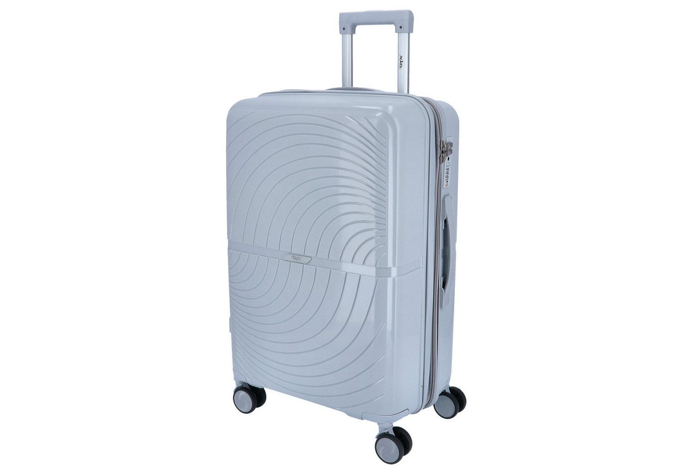 DYX Koffer DYX 4 Rollen Trolley M 67 cm Paris hellgrau, 4 Rollen Rollen DYX Koffer DYX 4 Rollen Trolley M 67 cm Paris hellgrau, 4 Rollen Rollen von DYX