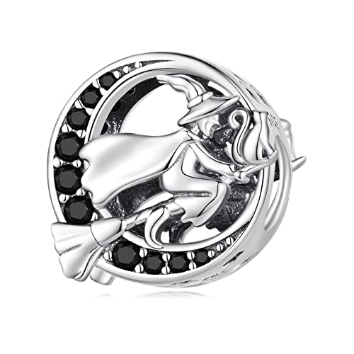 DYXIA 925 Sterling Silber Halloween magische Hexe Charm Beads DIY handgefertigter Anhänger for Pandora Troll Chamilia Biagi European Style Armband & Halsketten SCC2405 DYXIA 925 Sterling Silber Halloween magische Hexe Charm Beads DIY handgefertigter Anhänger for Pandora Troll Chamilia Biagi European Style Armband & Halsketten SCC2405 von DYXIA