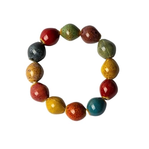 Bunte Keramikperlen Armbänder handgefertigt DIY Artware Retro Armband Schmuck, Einheitsgröße, Achat von DYYEUAVT