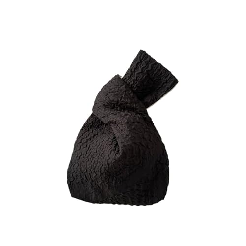 DYYEUAVT Blase Handtasche Wolke Plissee Handgelenk Tasche Temperament Einfache Geldbörse Handtaschen Kleine Artikel Beutel(Black) von DYYEUAVT
