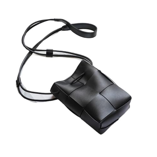 DYYEUAVT Damen Leder Umhängetasche Handtaschen Große Kapazität Umhängetaschen(Black) von DYYEUAVT