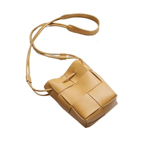 DYYEUAVT Damen Leder Umhängetasche Handtaschen Große Kapazität Umhängetaschen(Yellow) von DYYEUAVT