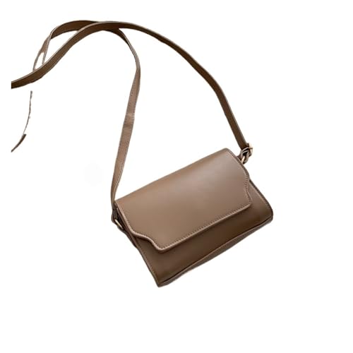 DYYEUAVT Mini Umhängetasche for Frauen Leder Schultertasche Designer Handtasche weibliche Messenger kleine quadratische Tasche(Khaki) von DYYEUAVT