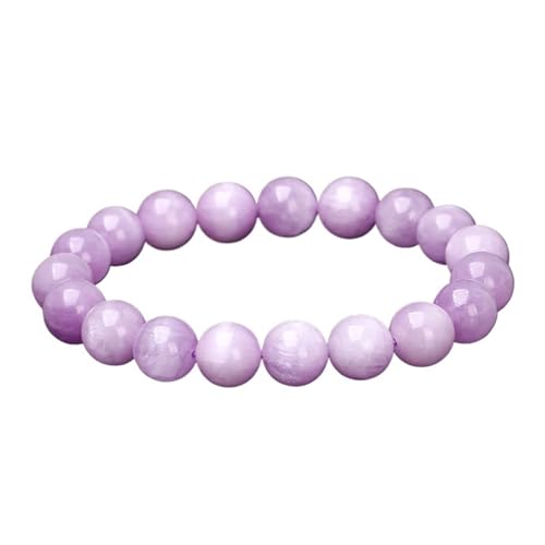 DYYEUAVT Natürliche runde Perlenarmbänder für Damen, Steinperlen, Stretch-Armband, Einheitsgröße, Achat von DYYEUAVT