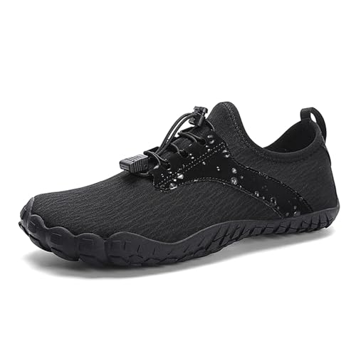 DYYEUAVT Unisex Sommer Strand Schnell Trocknend Aqua Schuhe Outdoor Aufhellen Upstream Waten Schuhe Strapazierfähige Wasserschuhe(Black,40) von DYYEUAVT