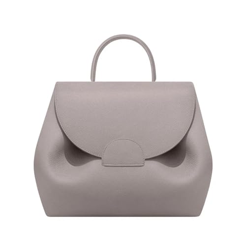 DYYEUAVT Vielseitige Pendlertasche aus echtem Leder for Damen(Grey,S) von DYYEUAVT