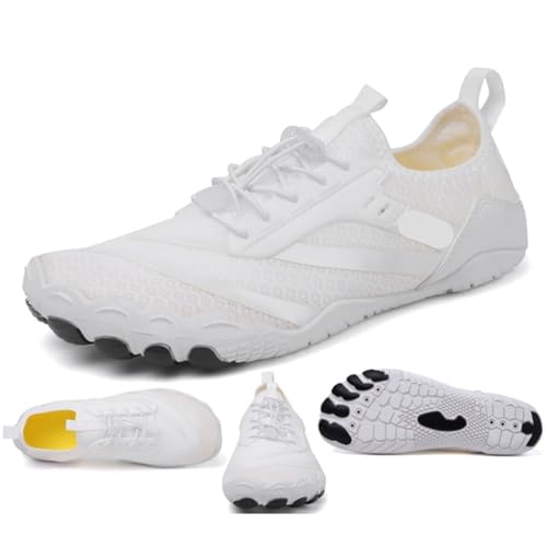 Sommer Ultraleicht Aqua Schuhe Männer Outdoor rutschfeste Wasser Schuhe Frauen Atmungsaktiv Barfuß Sneaker(Color2,9.5) von DYYEUAVT