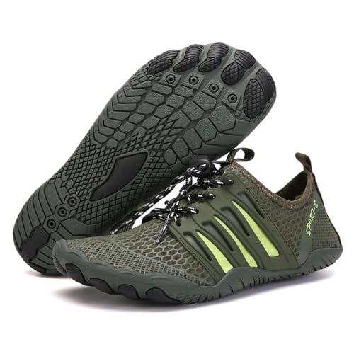 Strandschuhe for Männer Und Frauen, Drifting Upstream-Schuhe, Outdoor-Radsport, Watschuhe, Barfußschuhe(A092 Green,43) von DYYEUAVT