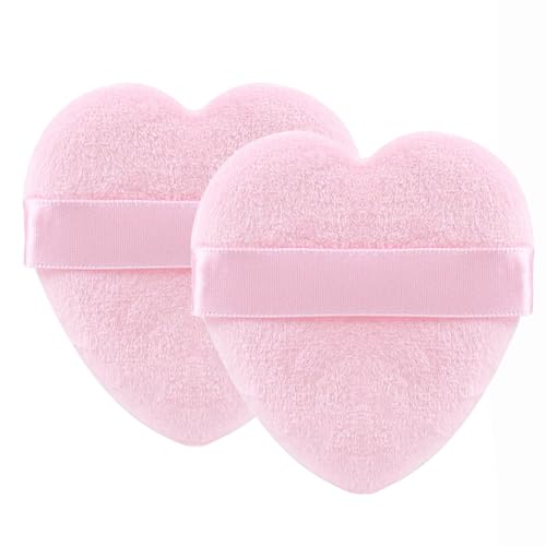 DZGUAI 2pcs Herz Puff Make-up Puff Kissen Puff Gesicht Pulver Puff Make-up Puff Nasse und trockene flüssige Creme Foundation Concealer Puff Pinsel Schönheit Kosmetik Werkzeuge von DZGUAI
