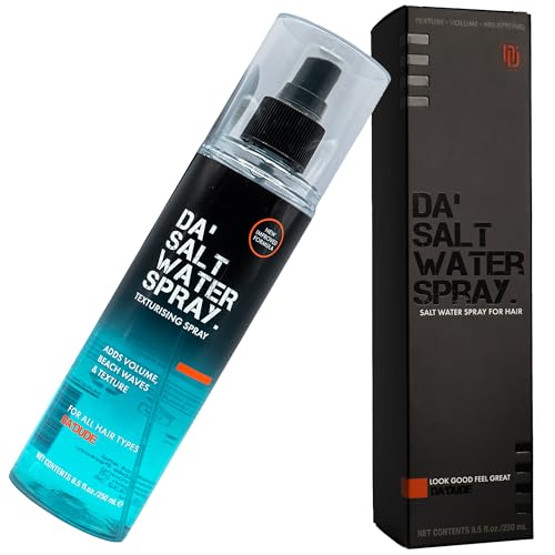 Da'Dude Da Salt Water Spray – Sea Salt Spray Hair Men, Salzspray für Haare mit Volumen & Struktur, Haarspray Männer für Natürlichen Beach Look, 250 ml Da'Dude Da Salt Water Spray – Sea Salt Spray Hair Men, Salzspray für Haare mit Volumen & Struktur, Haarspray Männer für Natürlichen Beach Look, 250 ml von Da'Dude