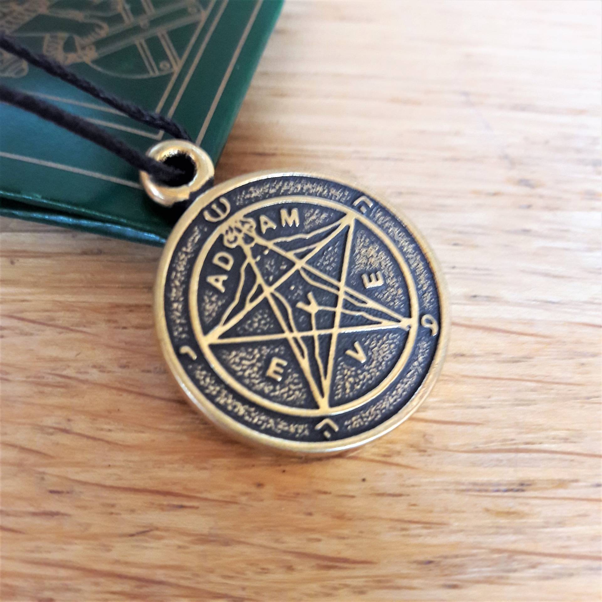 Agrippa Pentagramm Bronze Anhänger Schutzamulett Agrippa Pentagramm Bronze Anhänger Schutzamulett von DaLeeShop