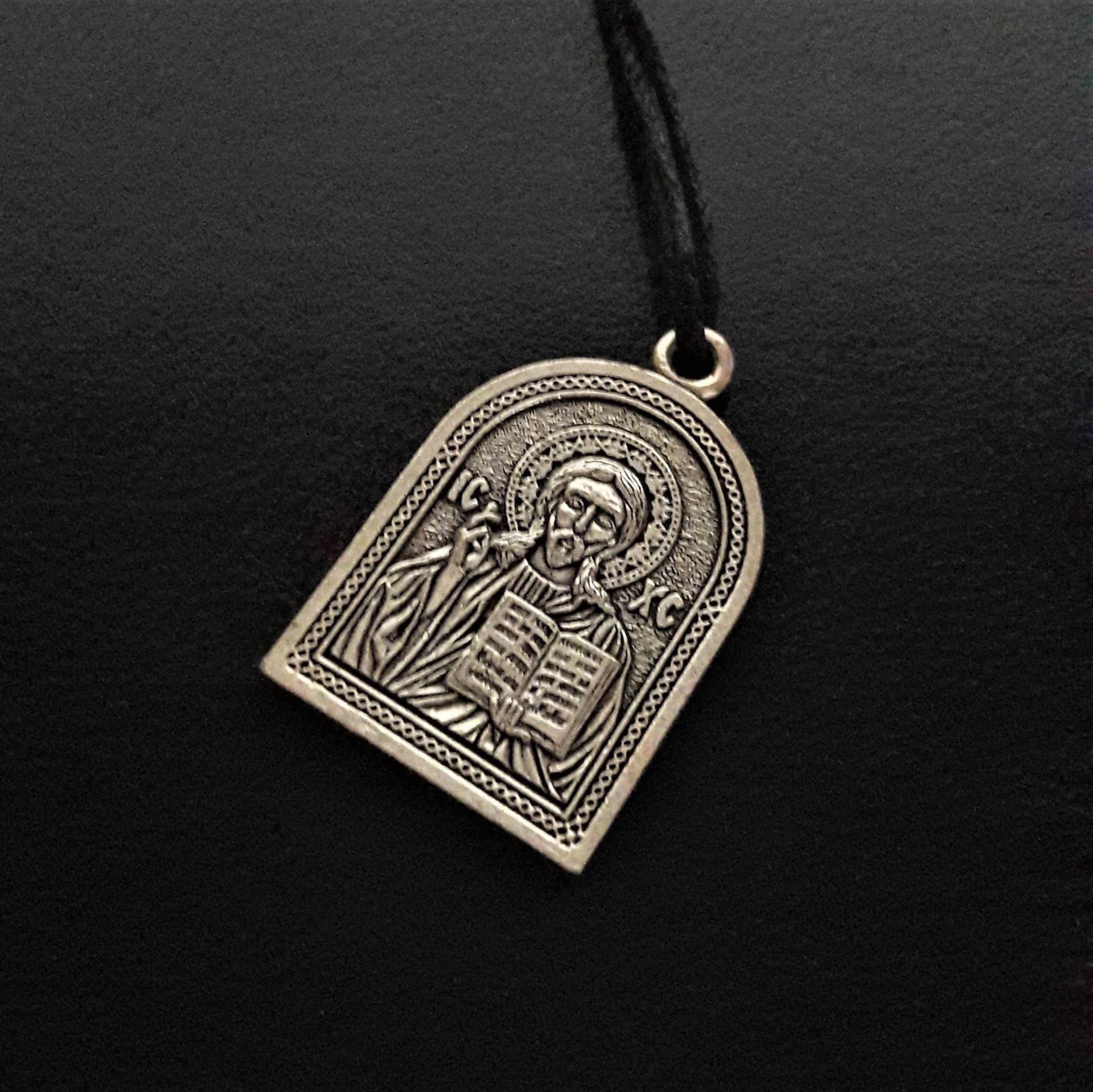 Jesus Christus Icon Anhänger. Heiliges Gesicht Ikone. Religiöse Symbol Halsketten Jesus Christus Icon Anhänger. Heiliges Gesicht Ikone. Religiöse Symbol Halsketten von DaLeeShop