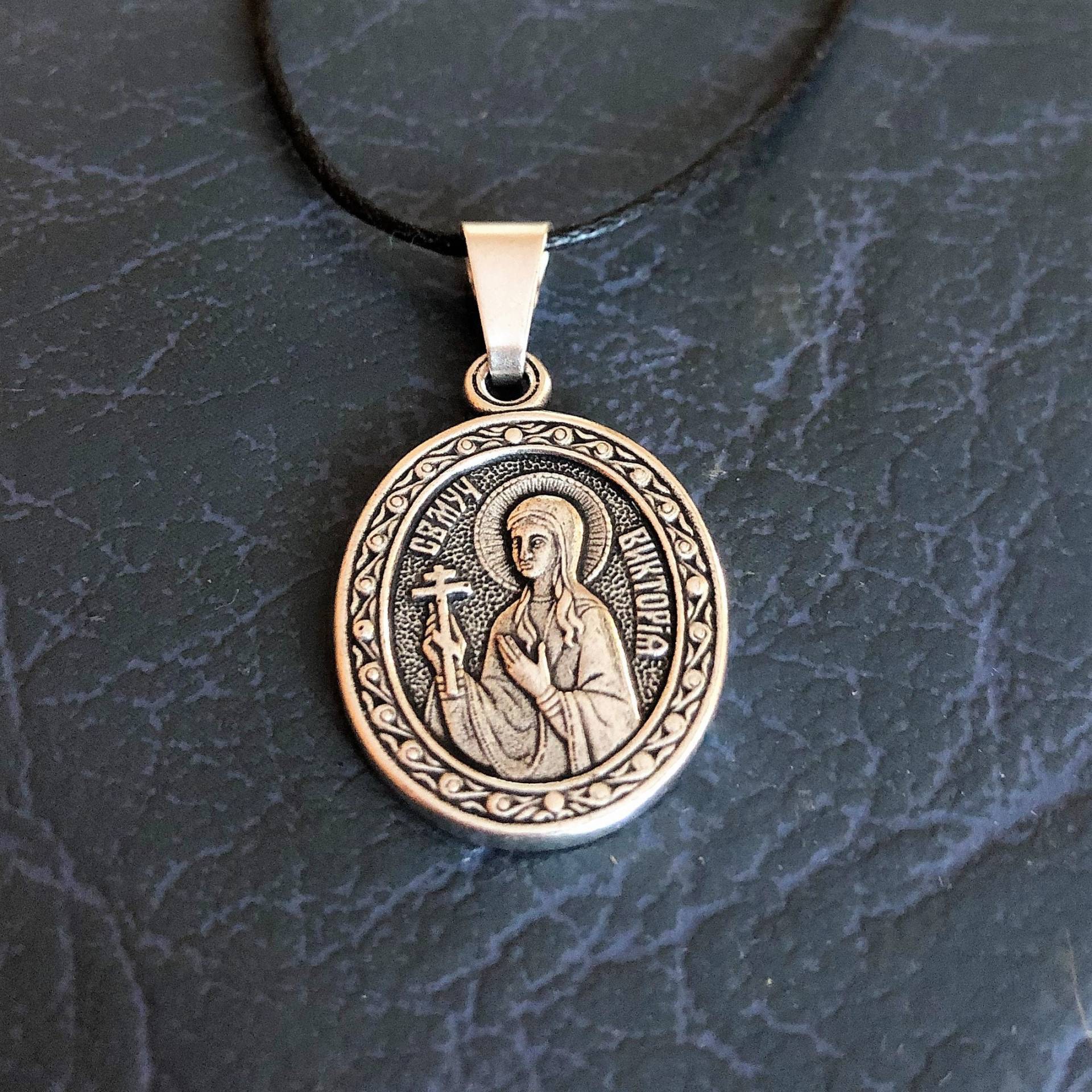 st. Victoria Ikonen-Halskette. Nika Von Korinth Christian Charm. Religiöses Geschenk Für/Nika. Muttertagsgeschenk st. Victoria Ikonen-Halskette. Nika Von Korinth Christian Charm. Religiöses Geschenk Für/Nika. Muttertagsgeschenk von DaLeeShop