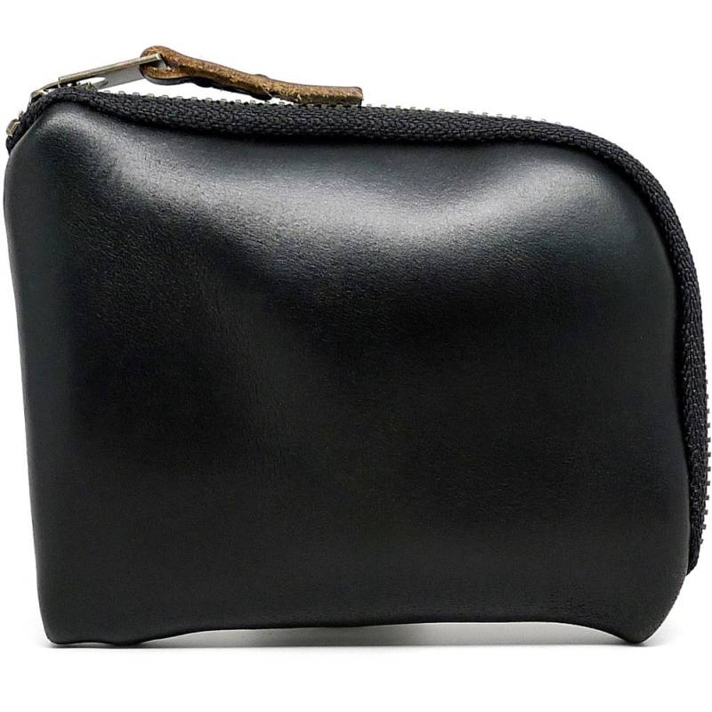 Leder Geldbeutel Mit Reißverschluss - Schwarz Chromexcel | Schwarz Reißverschluss von DaLucaStraps