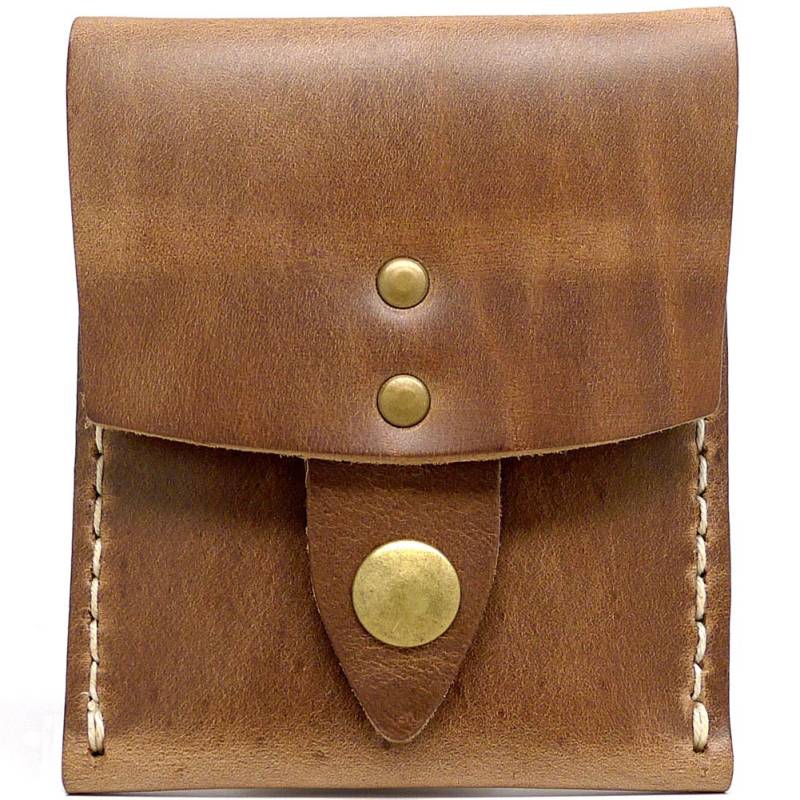 Vertikale Karabinerhaken Portemonnaie Aus Leder - Natürliche Chromexcel von DaLucaStraps