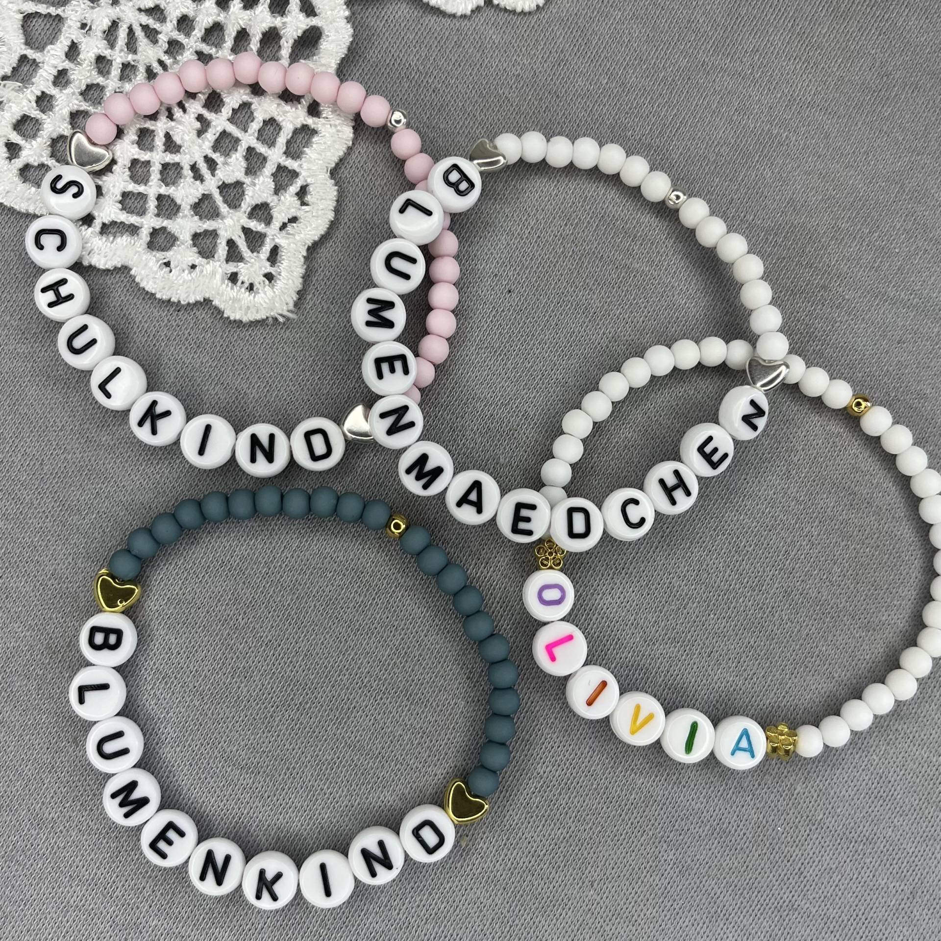 Blumenkind/ Ringkind Armband Kinder Personalisiertes Kinderarmband Ar.nr.005 von DaNisSchaetzle