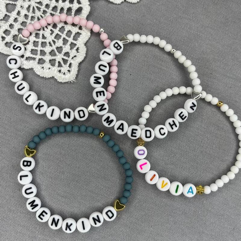 Blumenkind/ Ringkind Armband Kinder Personalisiertes Kinderarmband Ar.nr.005 von DaNisSchaetzle