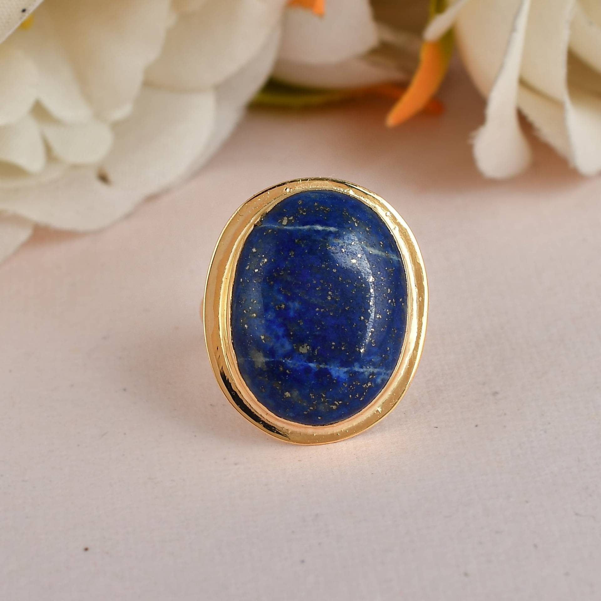 September Geburtsstein Ring, Lapis Lazuli Geschenkideen Schmuck, Alltäglicher Brautring, Verlobungsring, Unisex Black Friday von Daanijewels