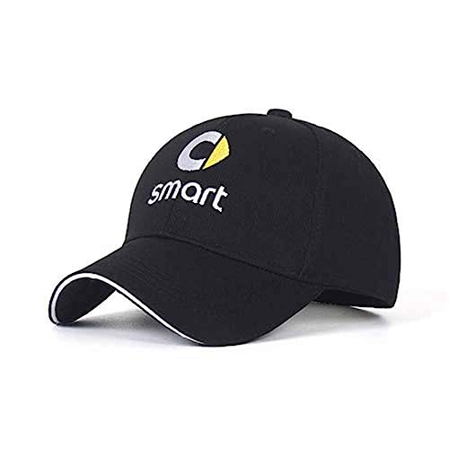 DabbOo Baseball Caps Für Herren, Für Smart Fortwo 451 Forfour 453 450 Autozubehör,A Black von DabbOo