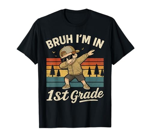 First Grade Dabbing Boy Bruh I 'm in 1st Grade Student T-Shirt First Grade Dabbing Boy Bruh I 'm in 1st Grade Student T-Shirt von Dabbing Boy Back To School Decorations For Boys