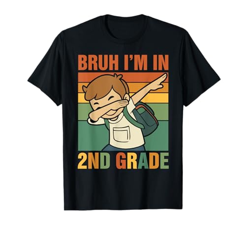 Bruh, ich bin in der 2. Klasse, Dabbing Boy Back To School, Jungen, Kinder T-Shirt von Dabbing Boy Back To School