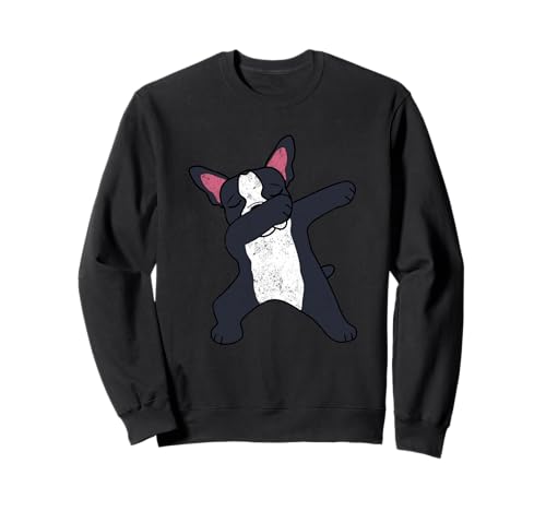 Dabbing Französische Bulldogge Niedliches Haustier Welpe Hund Mama Hundeliebhaber Sweatshirt von Dabbing French Bulldog Pet Puppy Dog Lover Gifts
