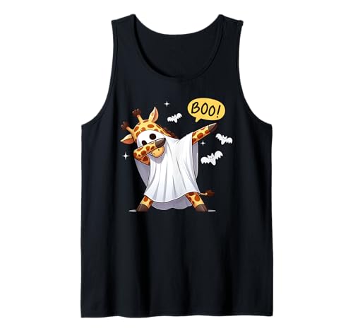 Men Women Kids Funny Dabbing Giraffe Boo Spooky Halloween Tank Top von Dabbing Giraffe Halloween Fun Costume Animal Lover