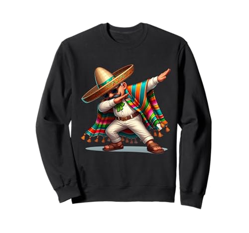 Dabbing Mexikanischer Poncho Cinco de Mayo Herren Jungen Sombrero Dab Sweatshirt Dabbing Mexikanischer Poncho Cinco de Mayo Herren Jungen Sombrero Dab Sweatshirt von Dabbing Mexican Poncho Shirt Vintage Retro Apparel